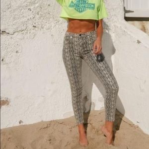 BLANKNYC : The Bond Snake Skin Denim Jean